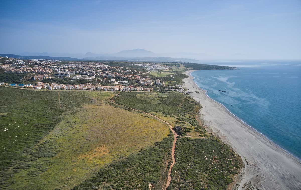 Blick auf Málaga mit vielen Sehenswürdigkeiten